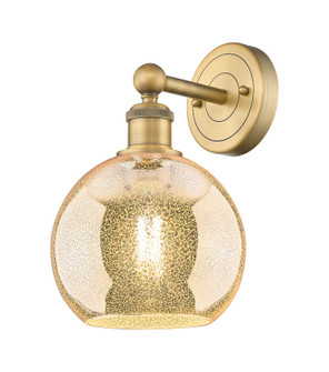 Edison One Light Wall Sconce in Brushed Brass (405|616-1W-BB-G128-8)