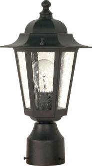 Cornerstone One Light Post Lantern in Textured Black (72|60-996)