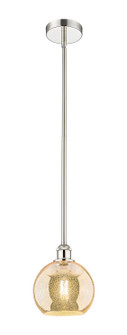 Edison One Light Mini Pendant in Polished Nickel (405|616-1S-PN-G128-8)
