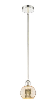 Edison One Light Mini Pendant in Polished Nickel (405|616-1S-PN-G128-6)