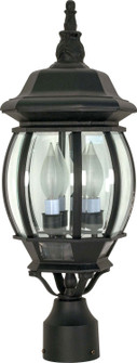 Central Park Three Light Post Lantern in Textured Black (72|60-899)