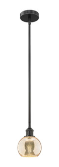 Edison One Light Mini Pendant in Matte Black (405|616-1S-BK-G128-6)