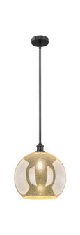 Edison One Light Pendant in Matte Black (405|616-1S-BK-G128-14)