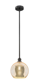 Edison One Light Mini Pendant in Matte Black (405|616-1S-BK-G128-10)