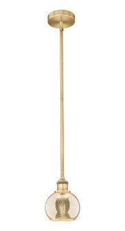 Edison One Light Mini Pendant in Brushed Brass (405|616-1S-BB-G128-6)