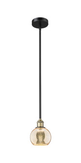 Edison One Light Mini Pendant in Black Antique Brass (405|616-1S-BAB-G128-6)