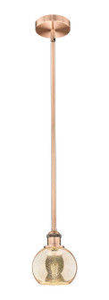 Edison One Light Mini Pendant in Antique Copper (405|616-1S-AC-G128-6)