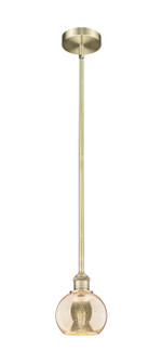Edison One Light Mini Pendant in Antique Brass (405|616-1S-AB-G128-6)