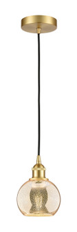 Edison One Light Mini Pendant in Satin Gold (405|616-1P-SG-G128-6)