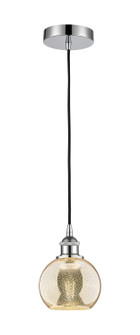 Edison One Light Mini Pendant in Polished Chrome (405|616-1P-PC-G128-6)