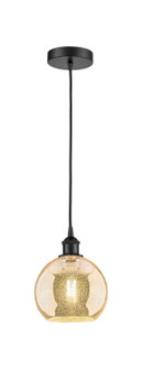 Edison One Light Mini Pendant in Matte Black (405|616-1P-BK-G128-8)