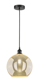 Edison One Light Mini Pendant in Matte Black (405|616-1P-BK-G128-12)