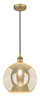 Edison One Light Mini Pendant in Brushed Brass (405|616-1P-BB-G128-12)