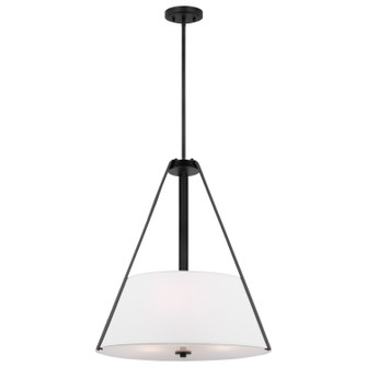 Brewster Three Light Pendant in Black (72|60-7696)