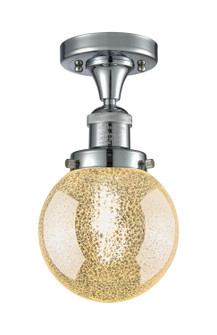 Franklin Restoration One Light Semi-Flush Mount in Polished Chrome (405|517-1CH-PC-G208-6)