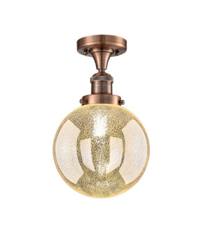 Franklin Restoration One Light Semi-Flush Mount in Antique Copper (405|517-1CH-AC-G208-8)