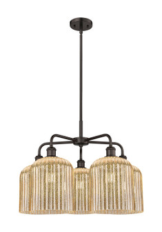 Ballston Five Light Chandelier in Oil Rubbed Bronze (405|516-5CR-OB-G559-8ME)