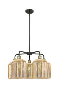 Ballston Five Light Chandelier in Black Antique Brass (405|516-5CR-BAB-G559-8ME)