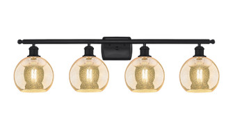 Ballston Four Light Bath Vanity in Matte Black (405|516-4W-BK-G128-8)