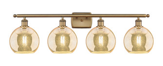 Ballston Four Light Bath Vanity in Brushed Brass (405|516-4W-BB-G128-8)