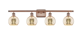 Ballston Four Light Bath Vanity in Antique Copper (405|516-4W-AC-G128-6)