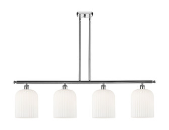 Ballston Four Light Island Pendant in Polished Chrome (405|516-4I-PC-G559-8GWH)