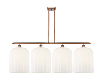 Ballston Four Light Island Pendant in Antique Copper (405|516-4I-AC-G559-12GWH)