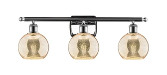 Ballston Three Light Bath Vanity in Polished Chrome (405|516-3W-PC-G128-6)