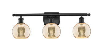 Ballston Three Light Bath Vanity in Matte Black (405|516-3W-BK-G128-6)