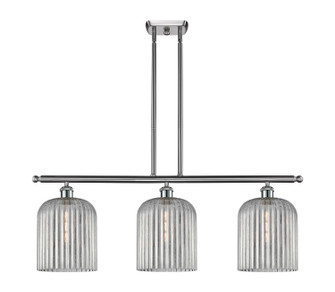 Ballston Three Light Island Pendant in Brushed Satin Nickel (405|516-3I-SN-G559-8SM)