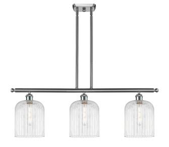 Ballston Three Light Island Pendant in Brushed Satin Nickel (405|516-3I-SN-G559-8CL)