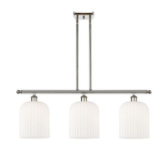 Ballston Three Light Island Pendant in Polished Nickel (405|516-3I-PN-G559-8GWH)