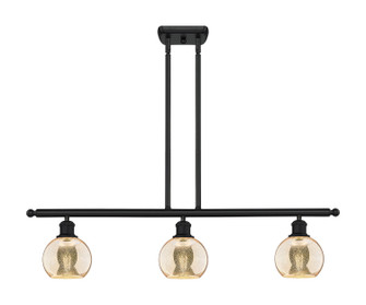 Ballston Three Light Island Pendant in Matte Black (405|516-3I-BK-G128-6)