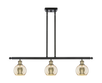 Ballston Three Light Island Pendant in Black Antique Brass (405|516-3I-BAB-G128-6)