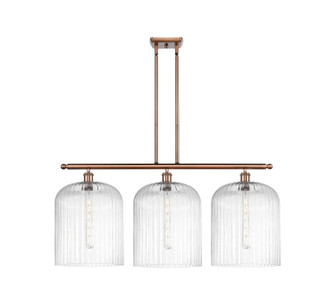 Ballston Three Light Island Pendant in Antique Copper (405|516-3I-AC-G559-12CL)