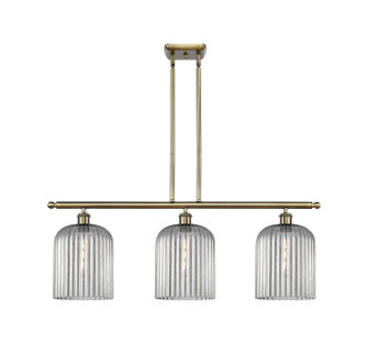 Ballston Three Light Island Pendant in Antique Brass (405|516-3I-AB-G559-8SM)