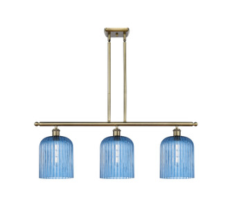Ballston Three Light Island Pendant in Antique Brass (405|516-3I-AB-G559-8BL)