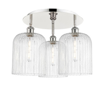 Ballston Three Light Semi-Flush Mount in Polished Nickel (405|516-3C-PN-G559-8SDY)