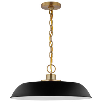 Colony One Light Pendant in Matte Black / Burnished Brass (72|60-7484)