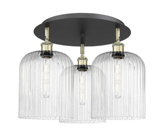 Ballston Three Light Semi-Flush Mount in Black Antique Brass (405|516-3C-BAB-G559-8SDY)