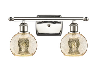 Ballston Two Light Bath Vanity in Polished Nickel (405|516-2W-PN-G128-6)