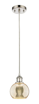 Ballston One Light Mini Pendant in Polished Nickel (405|516-1P-PN-G128-6)