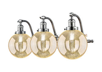 Franklin Restoration Three Light Bath Vanity in Polished Chrome (405|515-3W-PC-G208-8)