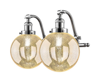 Franklin Restoration Two Light Bath Vanity in Polished Chrome (405|515-2W-PC-G208-8)