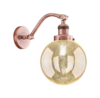 Franklin Restoration One Light Wall Sconce in Antique Copper (405|515-1W-AC-G208-8)