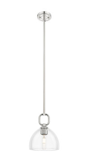 Downtown Urban One Light Pendant in Polished Nickel (405|485-1S-PN-G486-8CL)
