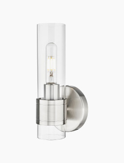 Downtown Urban One Light Wall Sconce in Satin Nickel (405|467-1W-SN-G467-CL)