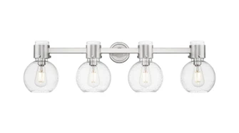 Downtown Urban Four Light Bath Vanity in Brushed Satin Nickel (405|464-4W-SN-G464B-7SDY)