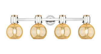 Downtown Urban Four Light Bath Vanity in Polished Nickel (405|464-4W-PN-G464B-7ME)