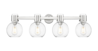 Downtown Urban Four Light Bath Vanity in Polished Nickel (405|464-4W-PN-G464B-7CL)